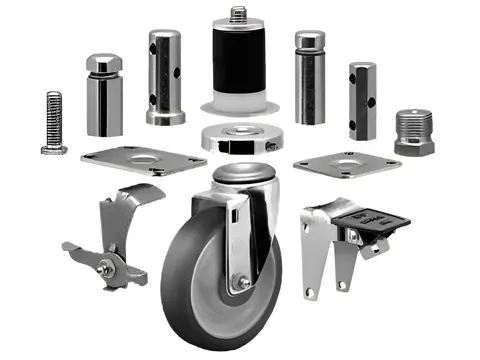 Caster mounting hardware
