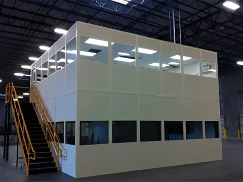 Two-story in-plant modular office