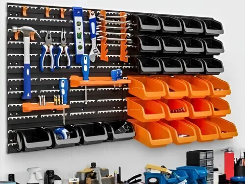 Vertical and horizontal parts bins